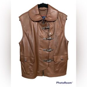 Vintage Ralph Lauren Polo Sport Leather Vest Unisex